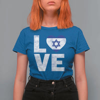 I Love Israel Jewish Gifts Star of David Israeli T Shirt For Women - Wonder Print Shop