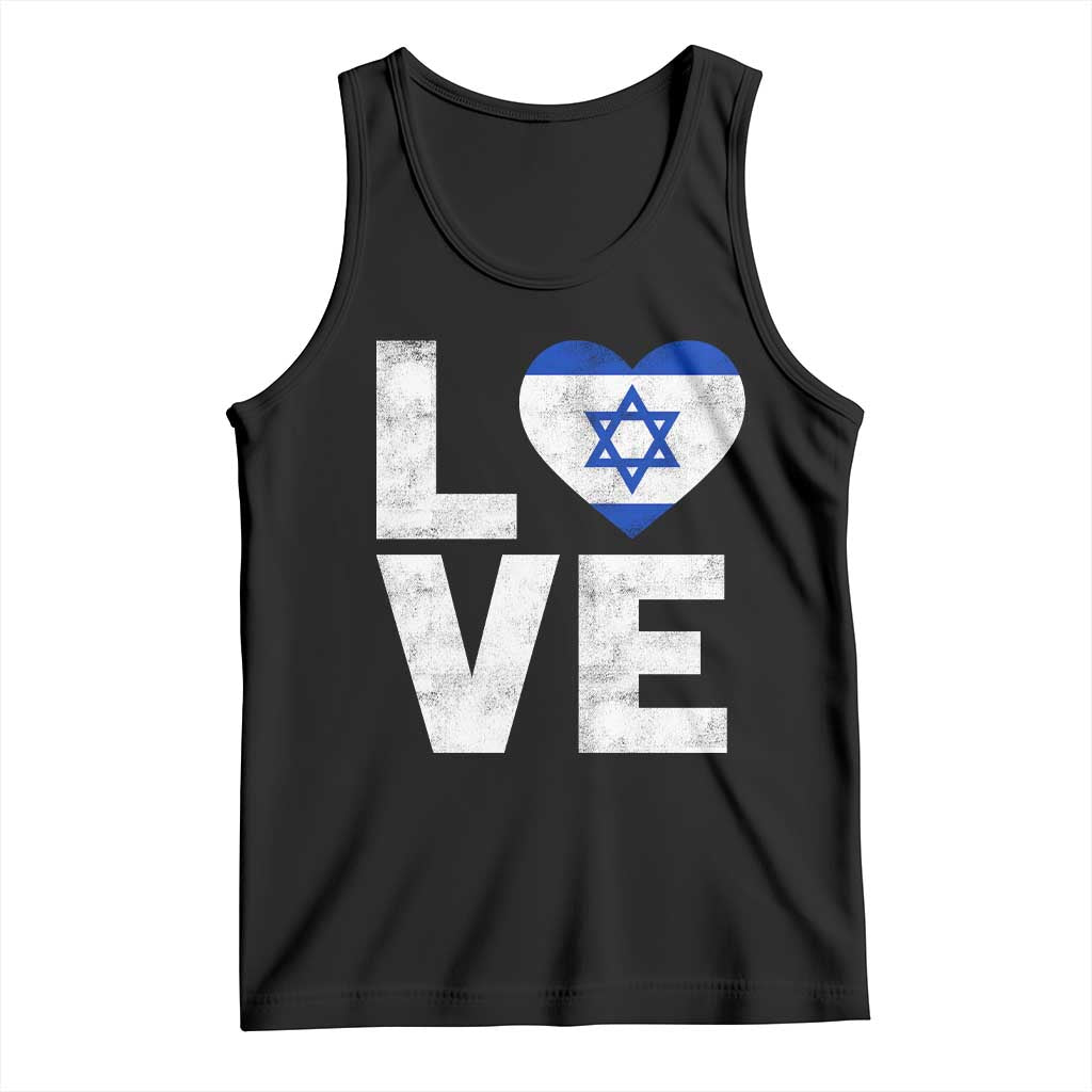I Love Israel Jewish Gifts Star of David Israeli Tank Top - Wonder Print Shop