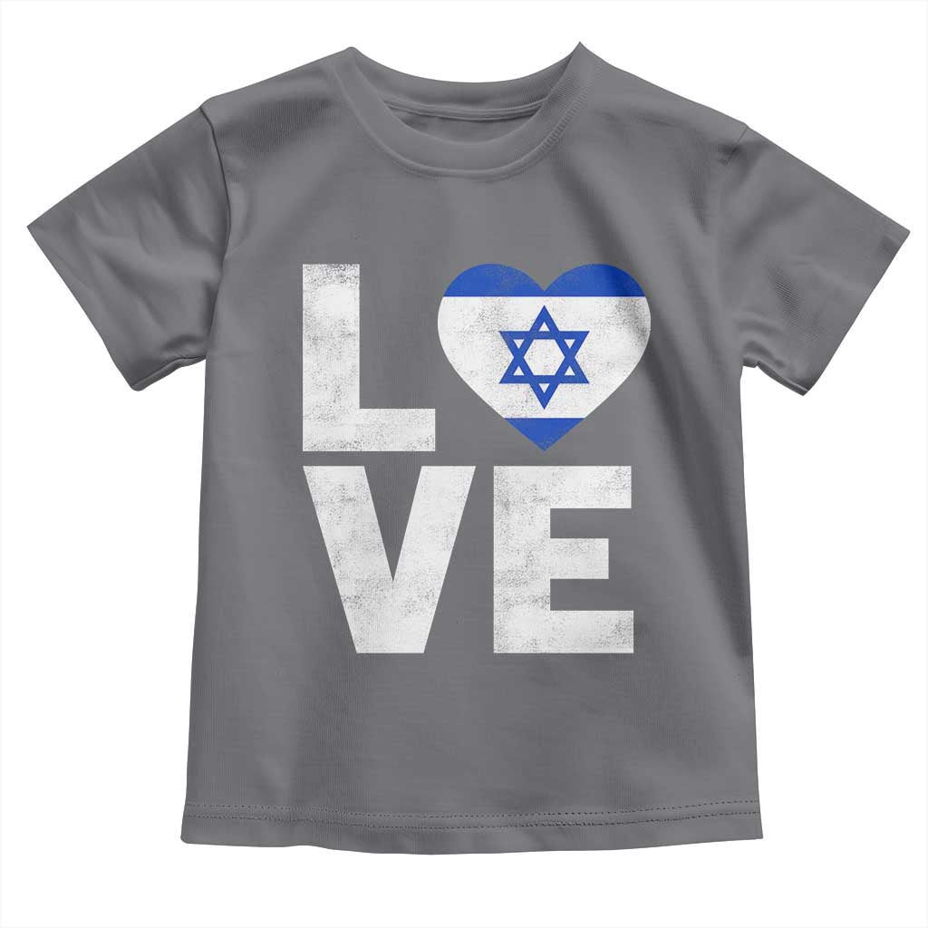 I Love Israel Jewish Gifts Star of David Israeli Toddler T Shirt - Wonder Print Shop