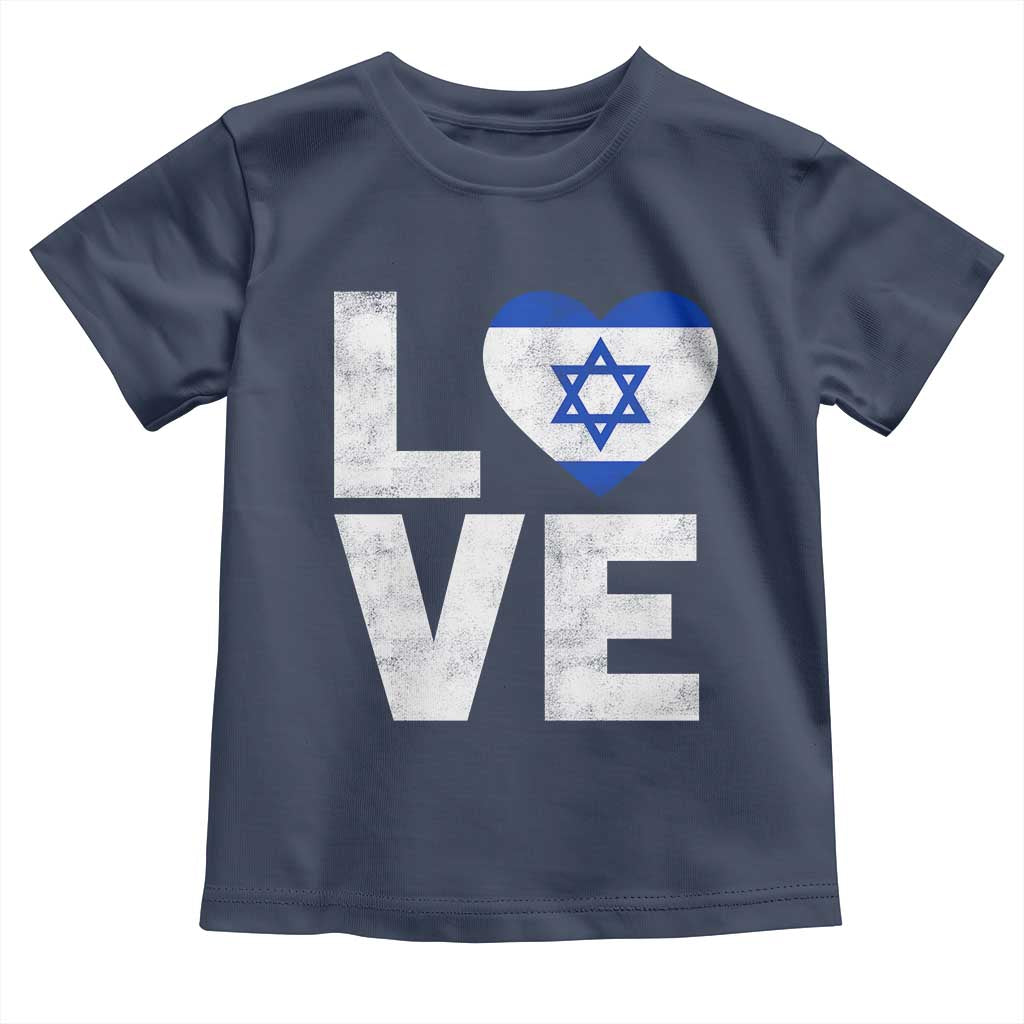 I Love Israel Jewish Gifts Star of David Israeli Toddler T Shirt - Wonder Print Shop