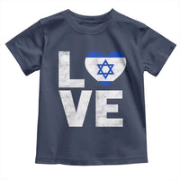I Love Israel Jewish Gifts Star of David Israeli Toddler T Shirt - Wonder Print Shop