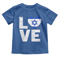 I Love Israel Jewish Gifts Star of David Israeli Toddler T Shirt - Wonder Print Shop