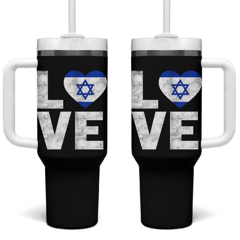 I Love Israel Jewish Gifts Star of David Israeli Tumbler With Handle - Wonder Print Shop