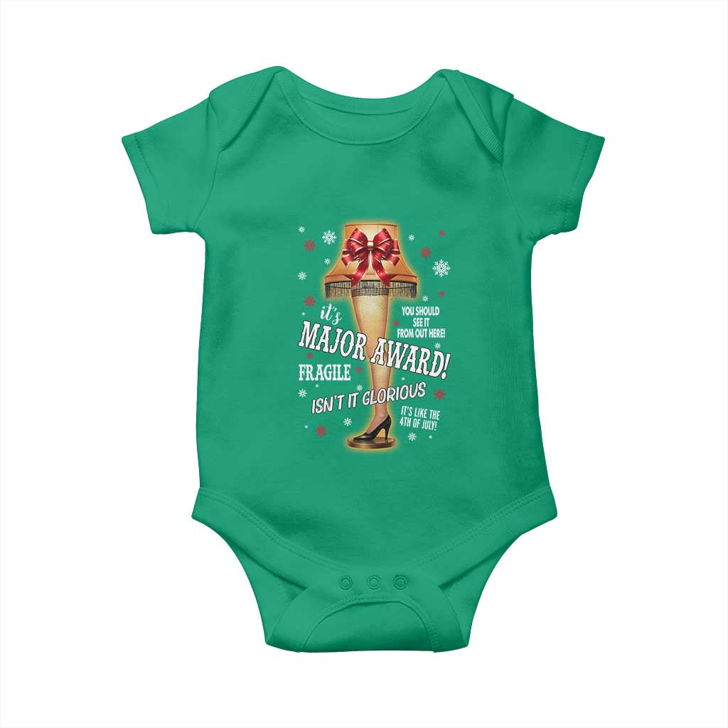 Funny Christmas Movie Baby Onesie It Is A Major Award Fragile Italian Leg Lamp - Wonder Print Shop
