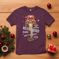 Funny Christmas Movie T Shirt It Is A Major Award Fragile Italian Leg Lamp - Wonder Print Shop