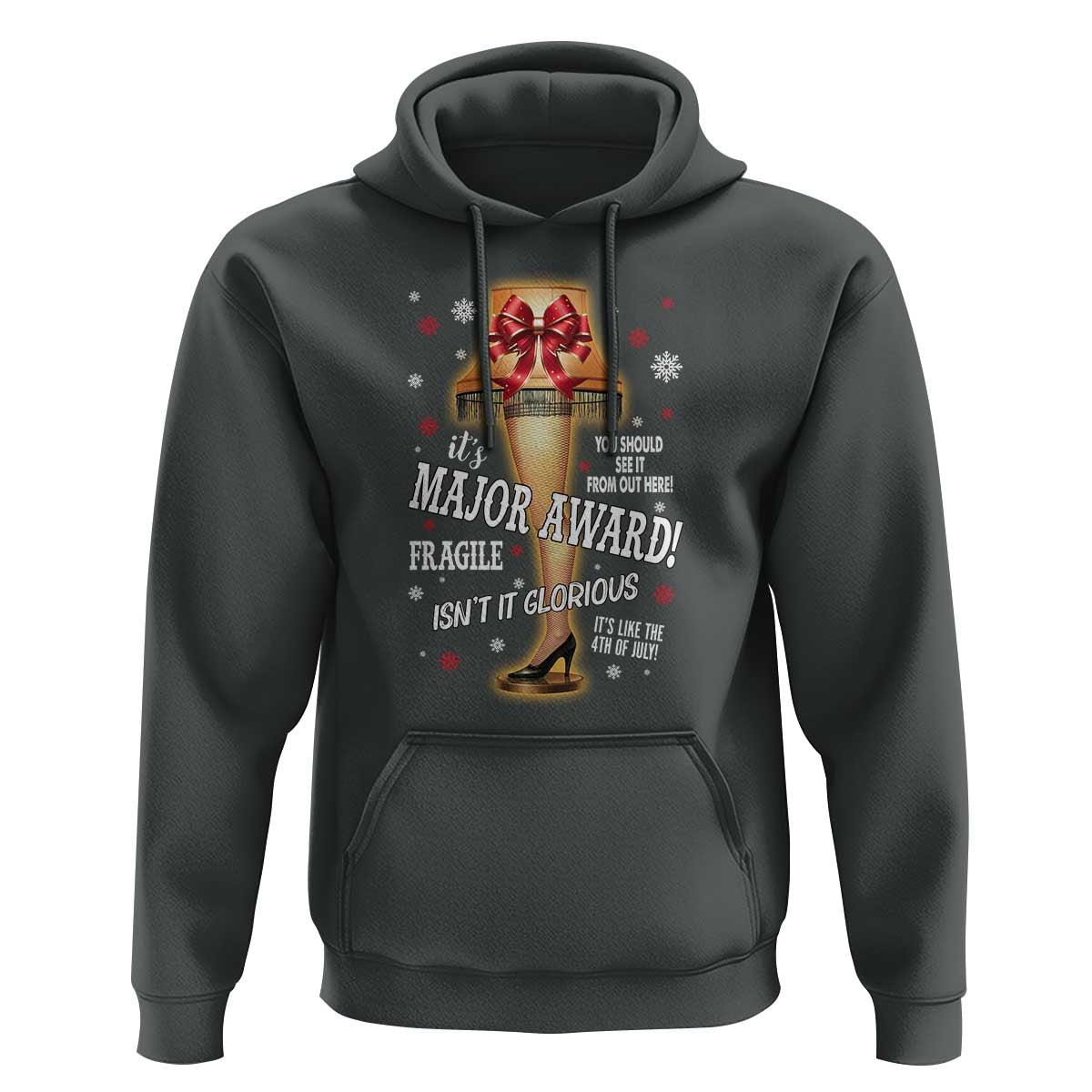 Funny Christmas Movie Hoodie It Is A Major Award Fragile Italian Leg Lamp - Wonder Print Shop