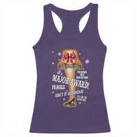 Funny Christmas Movie Racerback Tank Top It Is A Major Award Fragile Italian Leg Lamp - Wonder Print Shop