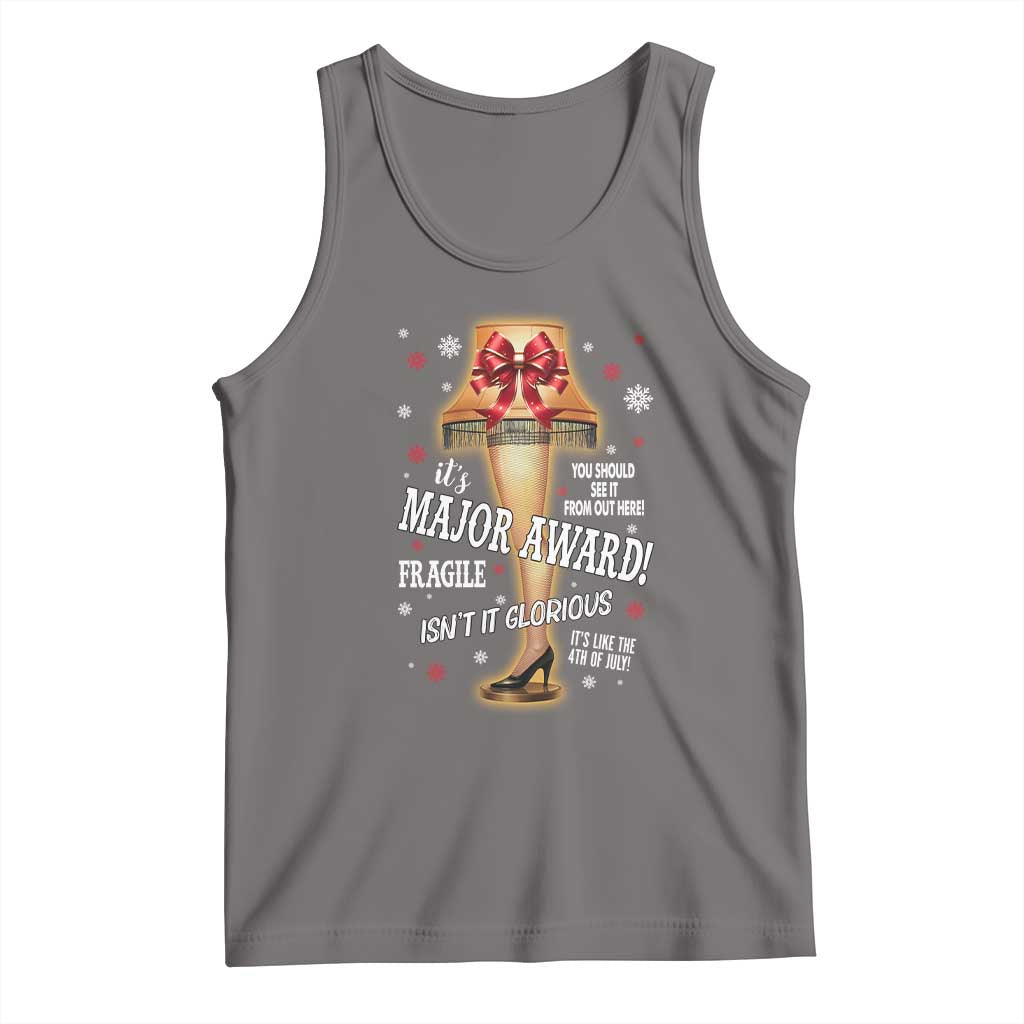 Funny Christmas Movie Tank Top It Is A Major Award Fragile Italian Leg Lamp - Wonder Print Shop
