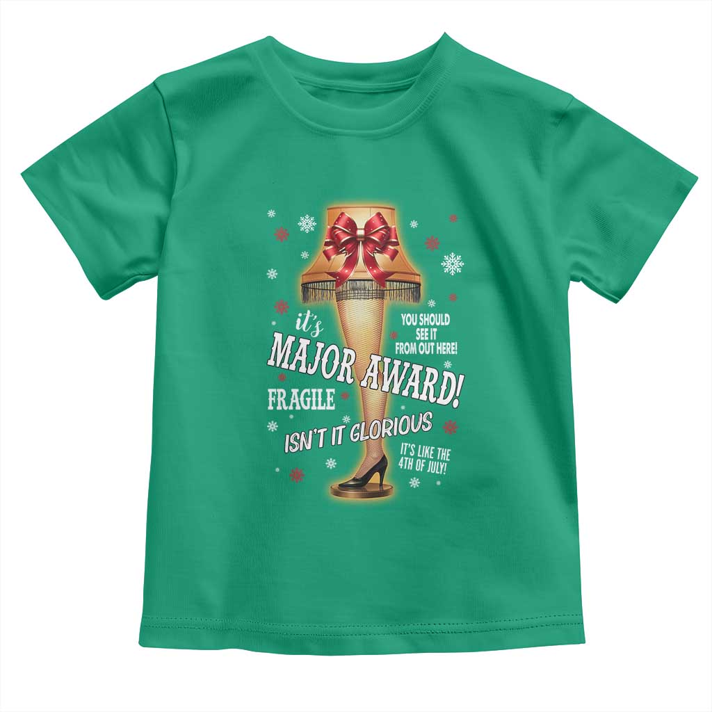 Funny Christmas Movie Toddler T Shirt It Is A Major Award Fragile Italian Leg Lamp - Wonder Print Shop