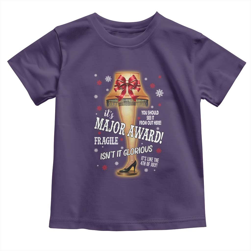 Funny Christmas Movie Toddler T Shirt It Is A Major Award Fragile Italian Leg Lamp - Wonder Print Shop