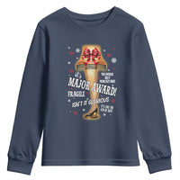 Funny Christmas Movie Youth Sweatshirt It Is A Major Award Fragile Italian Leg Lamp - Wonder Print Shop