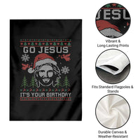 Funny Go Jesus It Is Your Birthday Garden Flag Christian Christmas Party - Wonder Print Shop