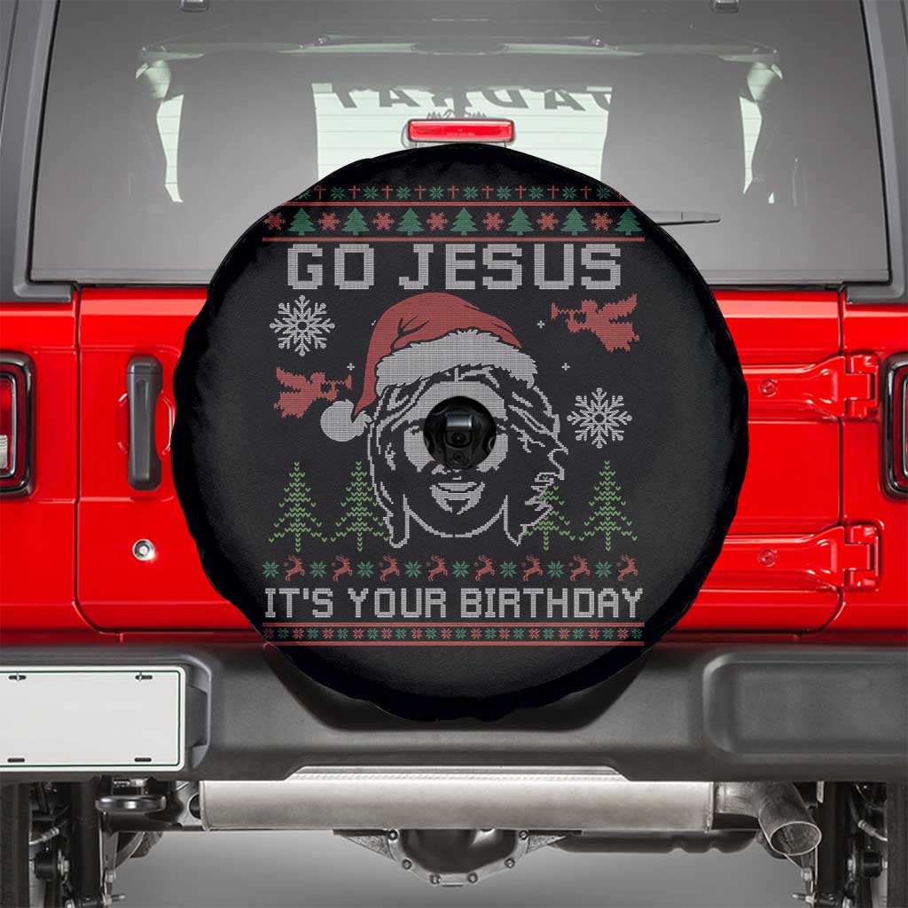 Funny Go Jesus It Is Your Birthday Spare Tire Cover Christian Christmas Party - Wonder Print Shop