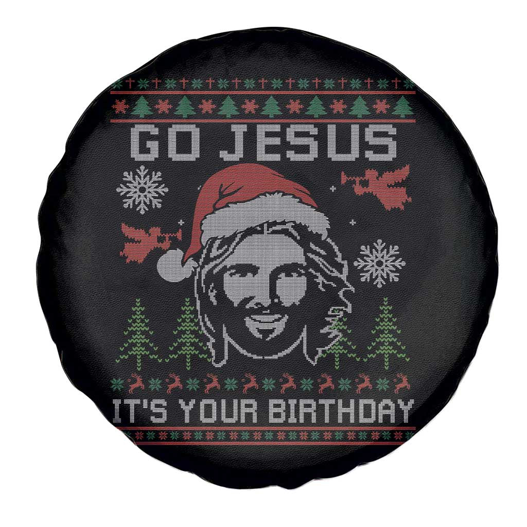 Funny Go Jesus It Is Your Birthday Spare Tire Cover Christian Christmas Party - Wonder Print Shop