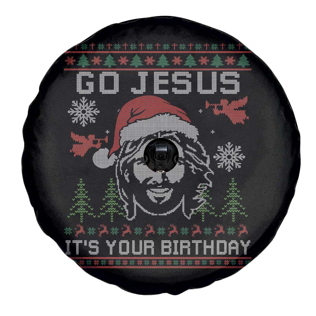 Funny Go Jesus It Is Your Birthday Spare Tire Cover Christian Christmas Party - Wonder Print Shop
