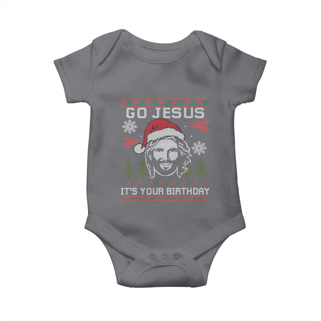 Funny Go Jesus It Is Your Birthday Baby Onesie Christian Christmas Party - Wonder Print Shop