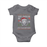 Funny Go Jesus It Is Your Birthday Baby Onesie Christian Christmas Party - Wonder Print Shop