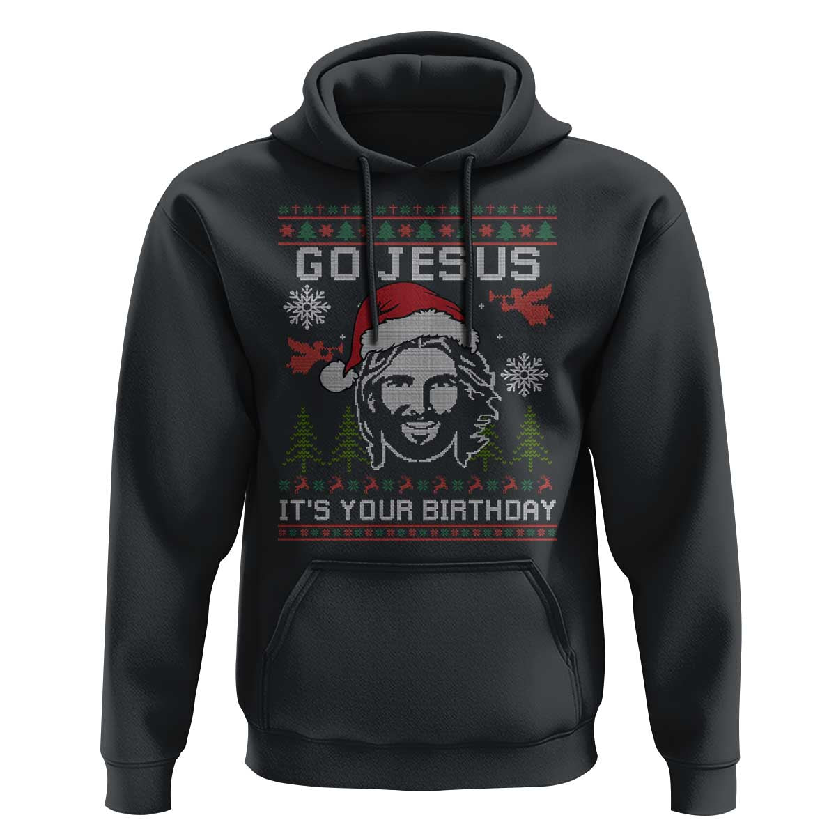 Funny Go Jesus It Is Your Birthday Hoodie Christian Christmas Party - Wonder Print Shop