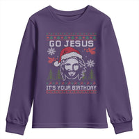 Funny Go Jesus It Is Your Birthday Youth Sweatshirt Christian Christmas Party - Wonder Print Shop