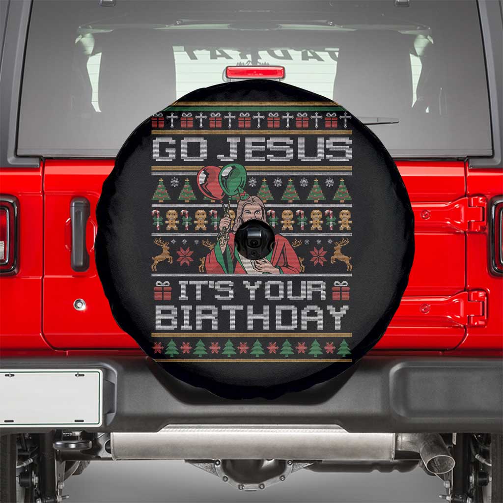 Funny Go Jesus Its Your Birthday Spare Tire Cover Christmas Christian Religious God - Wonder Print Shop