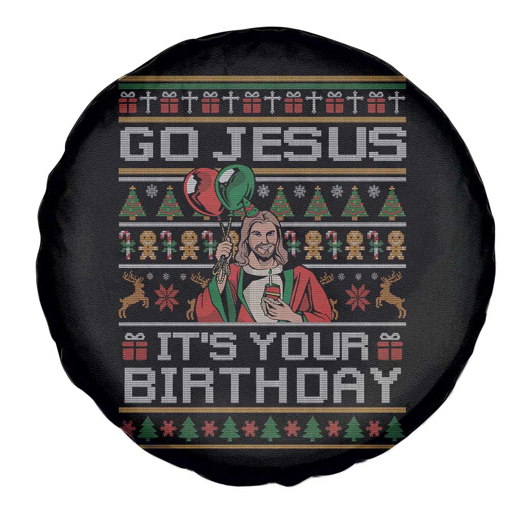 Funny Go Jesus Its Your Birthday Spare Tire Cover Christmas Christian Religious God - Wonder Print Shop