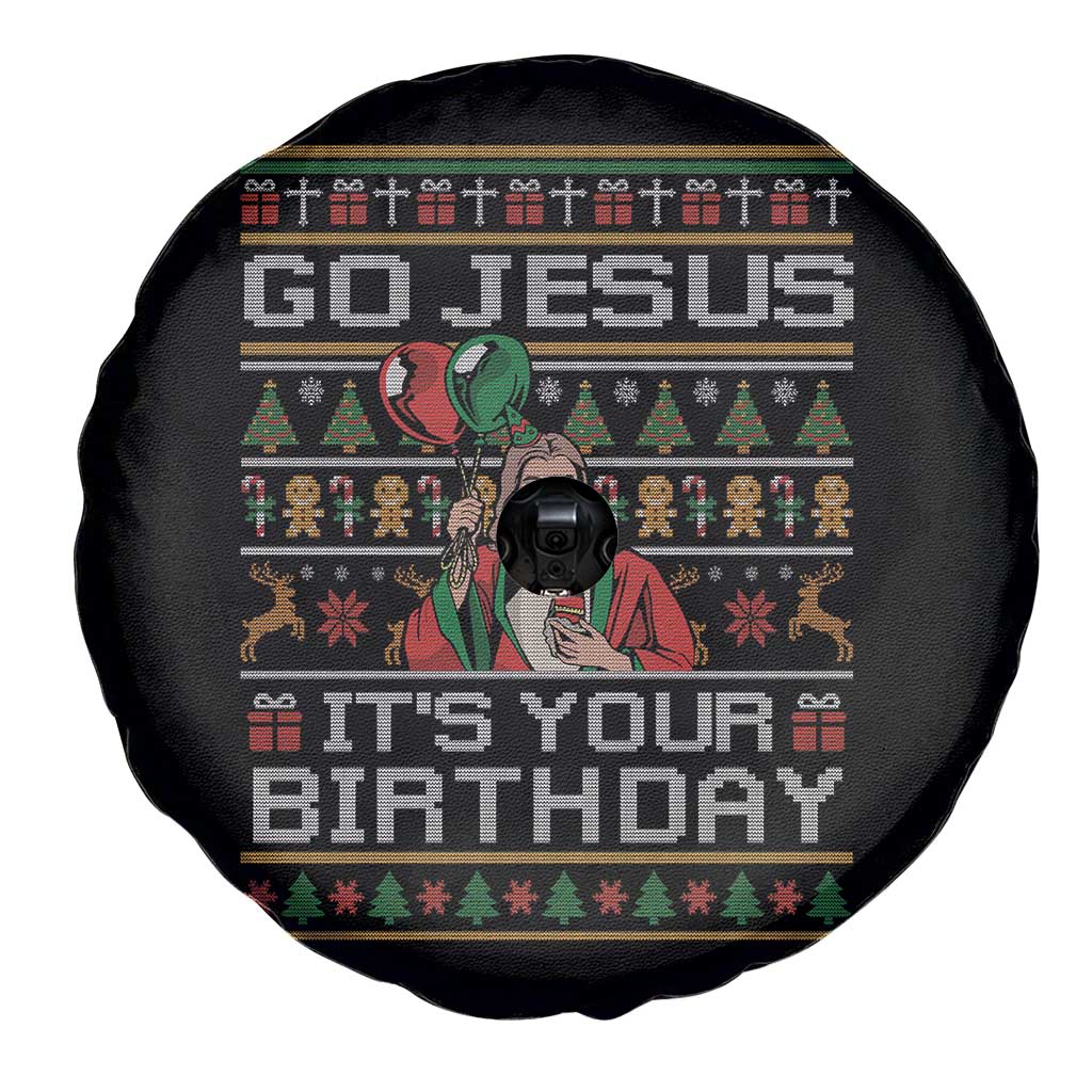 Funny Go Jesus Its Your Birthday Spare Tire Cover Christmas Christian Religious God - Wonder Print Shop