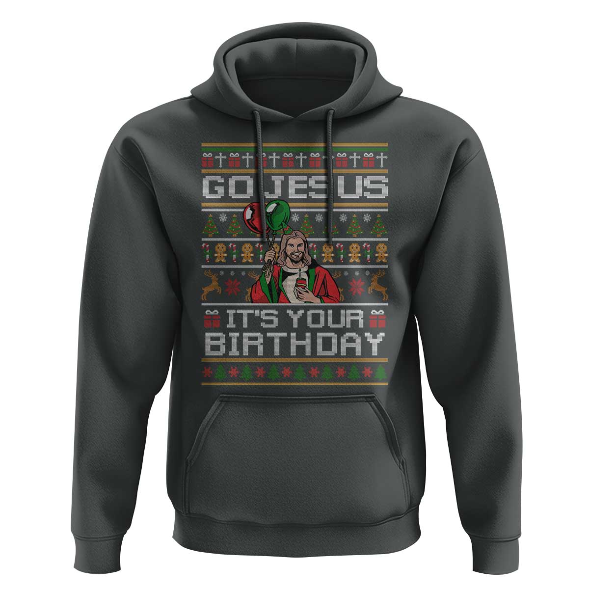 Funny Go Jesus Its Your Birthday Hoodie Christmas Christian Religious God - Wonder Print Shop