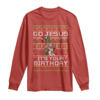 Funny Go Jesus Its Your Birthday Long Sleeve Shirt Christmas Christian Religious God - Wonder Print Shop