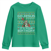 Funny Go Jesus Its Your Birthday Youth Sweatshirt Christmas Christian Religious God - Wonder Print Shop