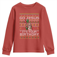 Funny Go Jesus Its Your Birthday Youth Sweatshirt Christmas Christian Religious God - Wonder Print Shop