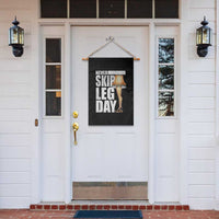 Funny Never Skip Leg Day Christmas Movie Garden Flag Italian Leg Lamp - Wonder Print Shop