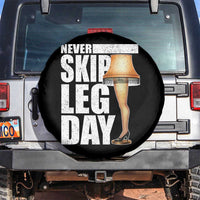 Funny Never Skip Leg Day Christmas Movie Spare Tire Cover Italian Leg Lamp - Wonder Print Shop
