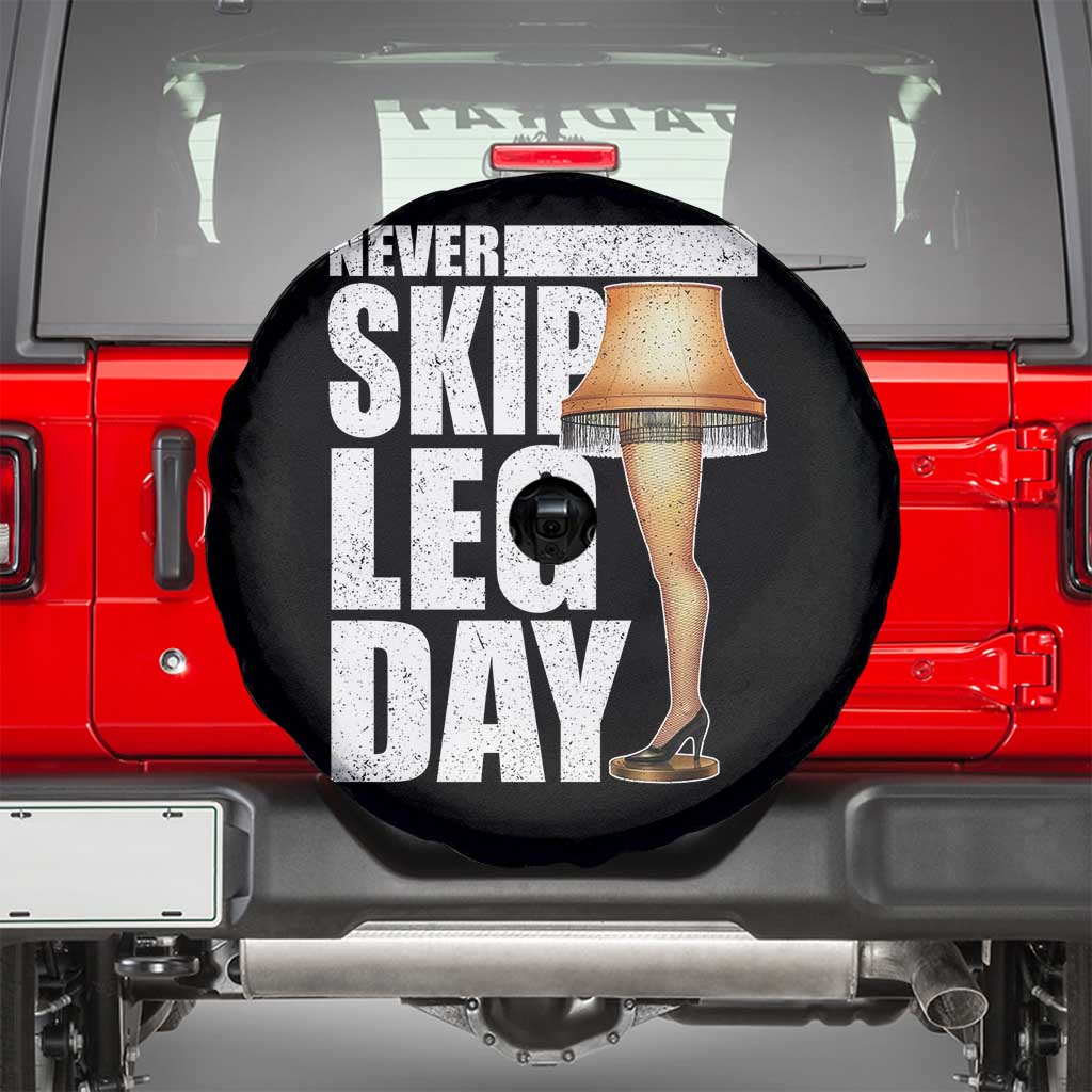 Funny Never Skip Leg Day Christmas Movie Spare Tire Cover Italian Leg Lamp - Wonder Print Shop