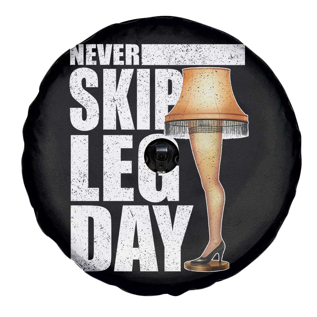 Funny Never Skip Leg Day Christmas Movie Spare Tire Cover Italian Leg Lamp - Wonder Print Shop
