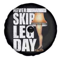 Funny Never Skip Leg Day Christmas Movie Spare Tire Cover Italian Leg Lamp - Wonder Print Shop