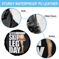 Funny Never Skip Leg Day Christmas Movie Spare Tire Cover Italian Leg Lamp - Wonder Print Shop