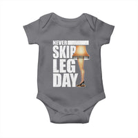Funny Never Skip Leg Day Christmas Movie Baby Onesie Italian Leg Lamp - Wonder Print Shop