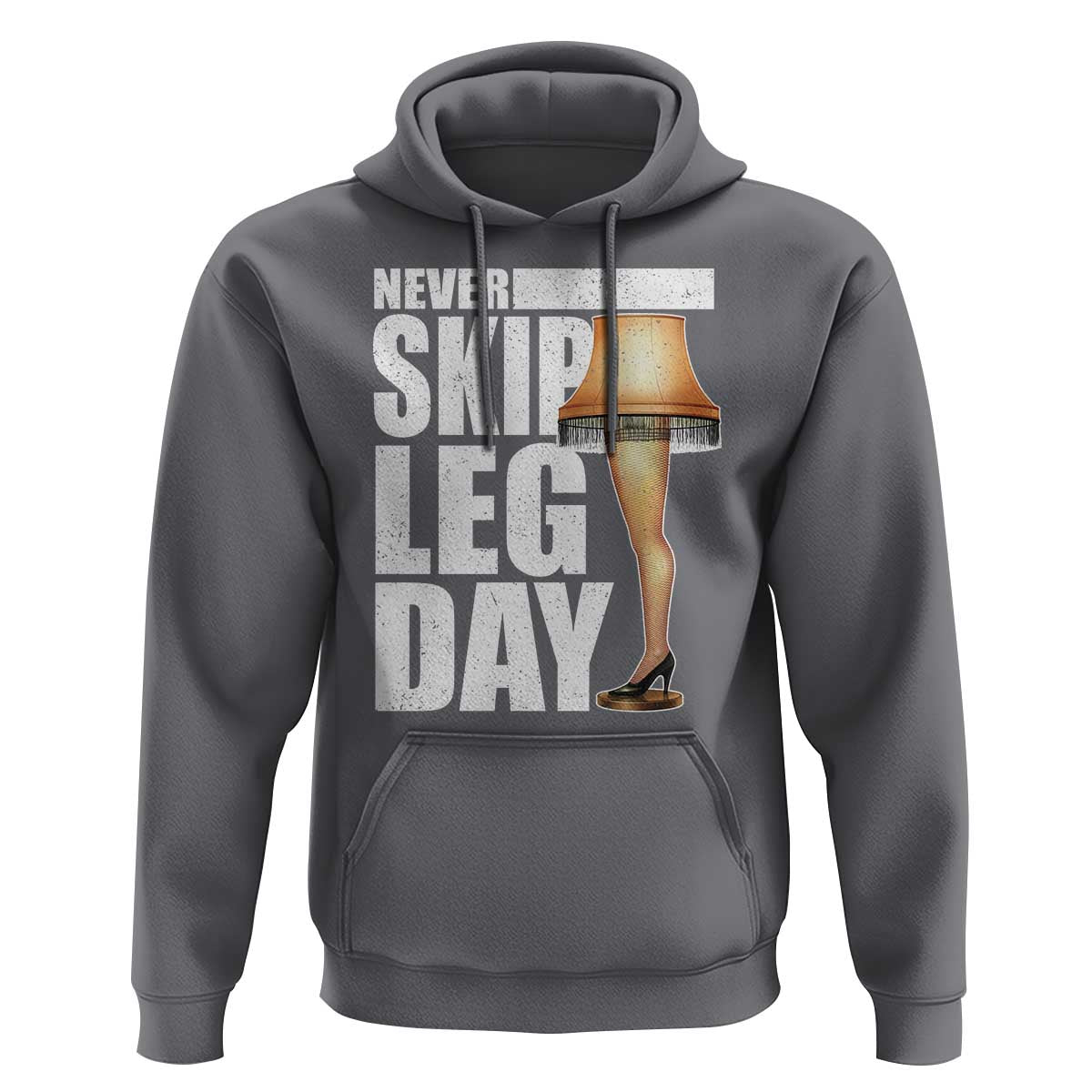 Funny Never Skip Leg Day Christmas Movie Hoodie Italian Leg Lamp - Wonder Print Shop