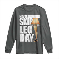 Funny Never Skip Leg Day Christmas Movie Long Sleeve Shirt Italian Leg Lamp - Wonder Print Shop