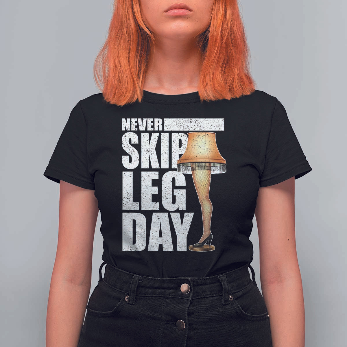 Funny Never Skip Leg Day Christmas Movie T Shirt For Women Italian Leg Lamp - Wonder Print Shop