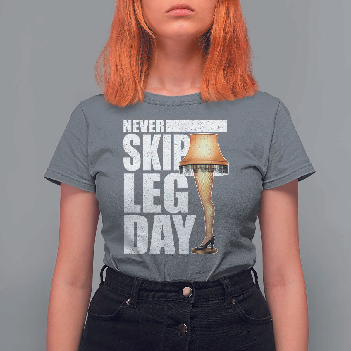 Funny Never Skip Leg Day Christmas Movie T Shirt For Women Italian Leg Lamp - Wonder Print Shop