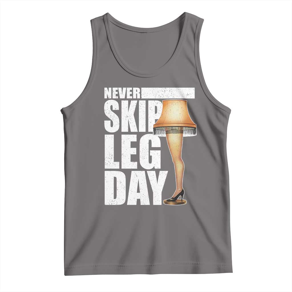 Funny Never Skip Leg Day Christmas Movie Tank Top Italian Leg Lamp - Wonder Print Shop