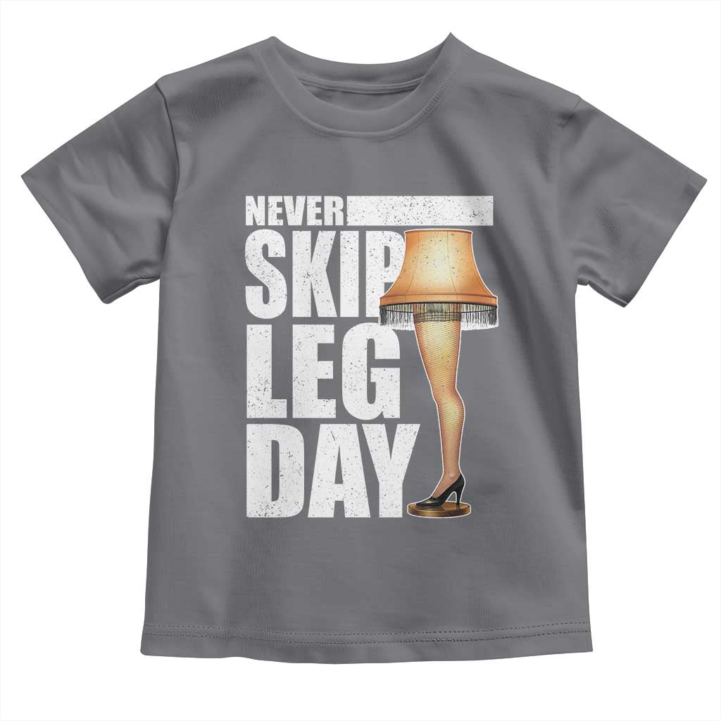 Funny Never Skip Leg Day Christmas Movie Toddler T Shirt Italian Leg Lamp - Wonder Print Shop