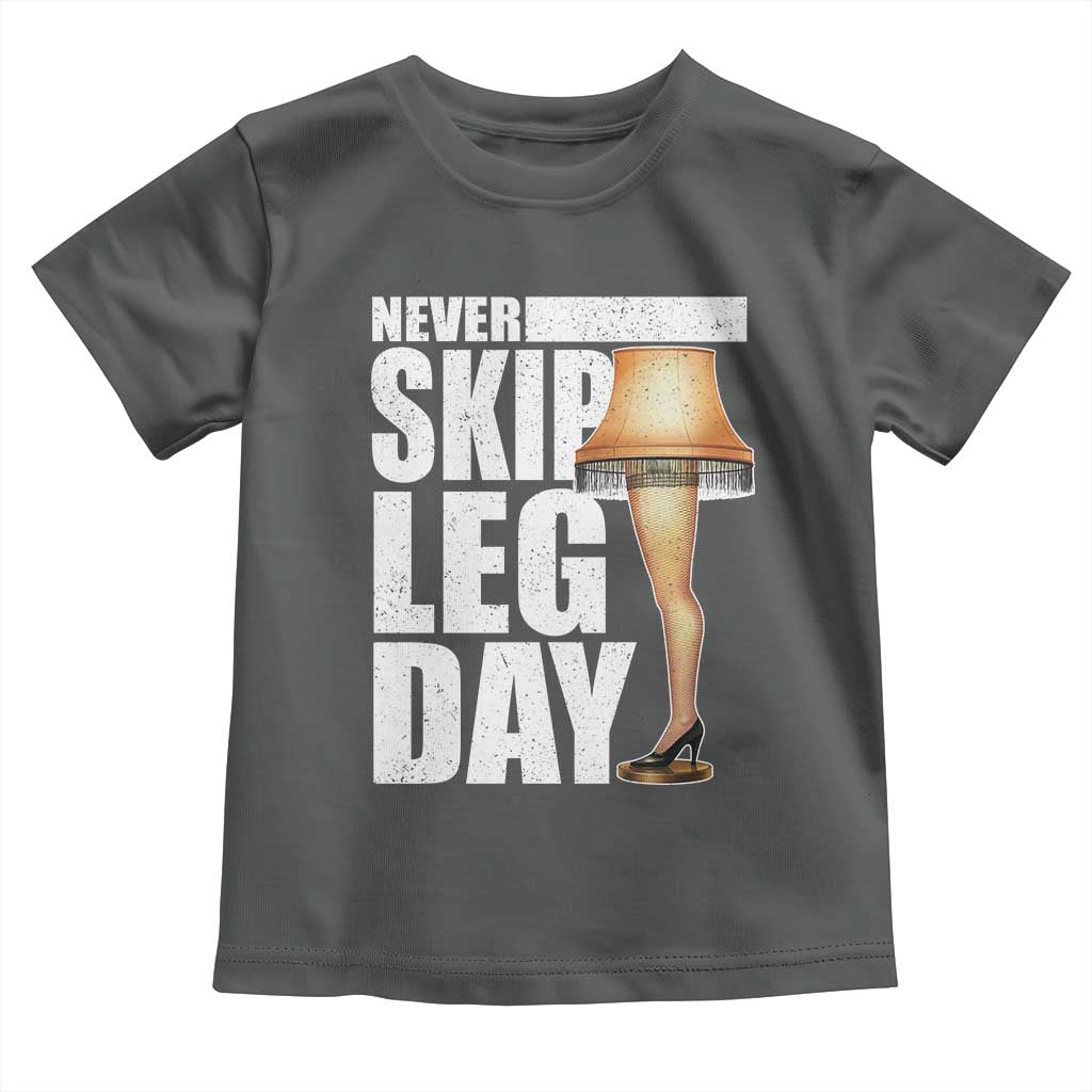 Funny Never Skip Leg Day Christmas Movie Toddler T Shirt Italian Leg Lamp - Wonder Print Shop