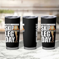 Funny Never Skip Leg Day Christmas Movie Tumbler Cup Italian Leg Lamp - Wonder Print Shop