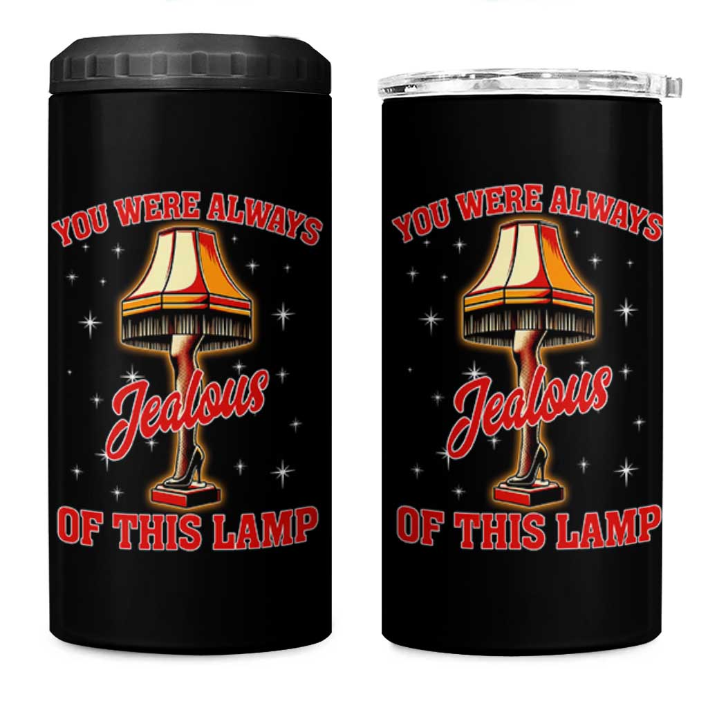 Funny Christmas Movie 4 in 1 Can Cooler Tumbler You Were Always Jealous Of This Lamp Italian Leg Lamp - Wonder Print Shop