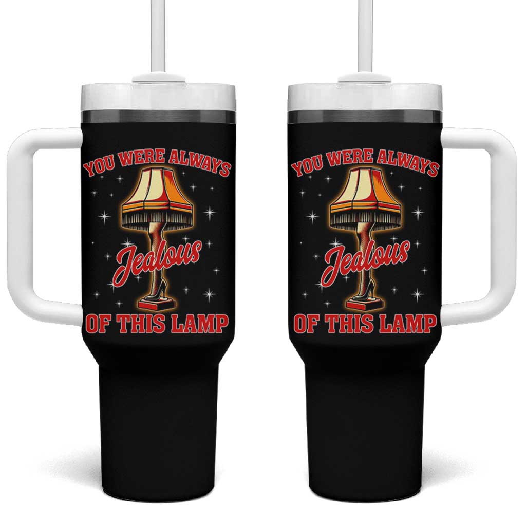 Funny Christmas Movie Tumbler With Handle You Were Always Jealous Of This Lamp Italian Leg Lamp - Wonder Print Shop