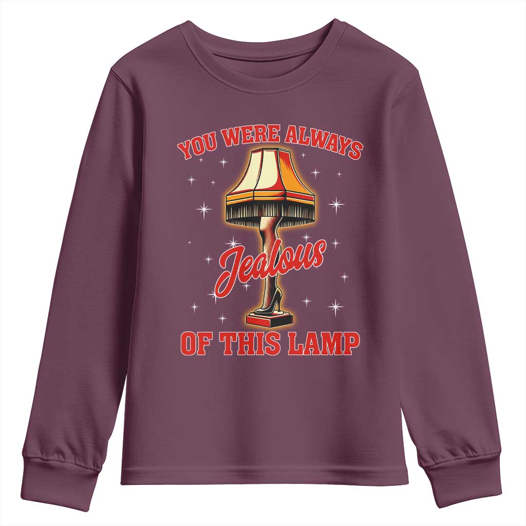 Funny Christmas Movie Youth Sweatshirt You Were Always Jealous Of This Lamp Italian Leg Lamp - Wonder Print Shop