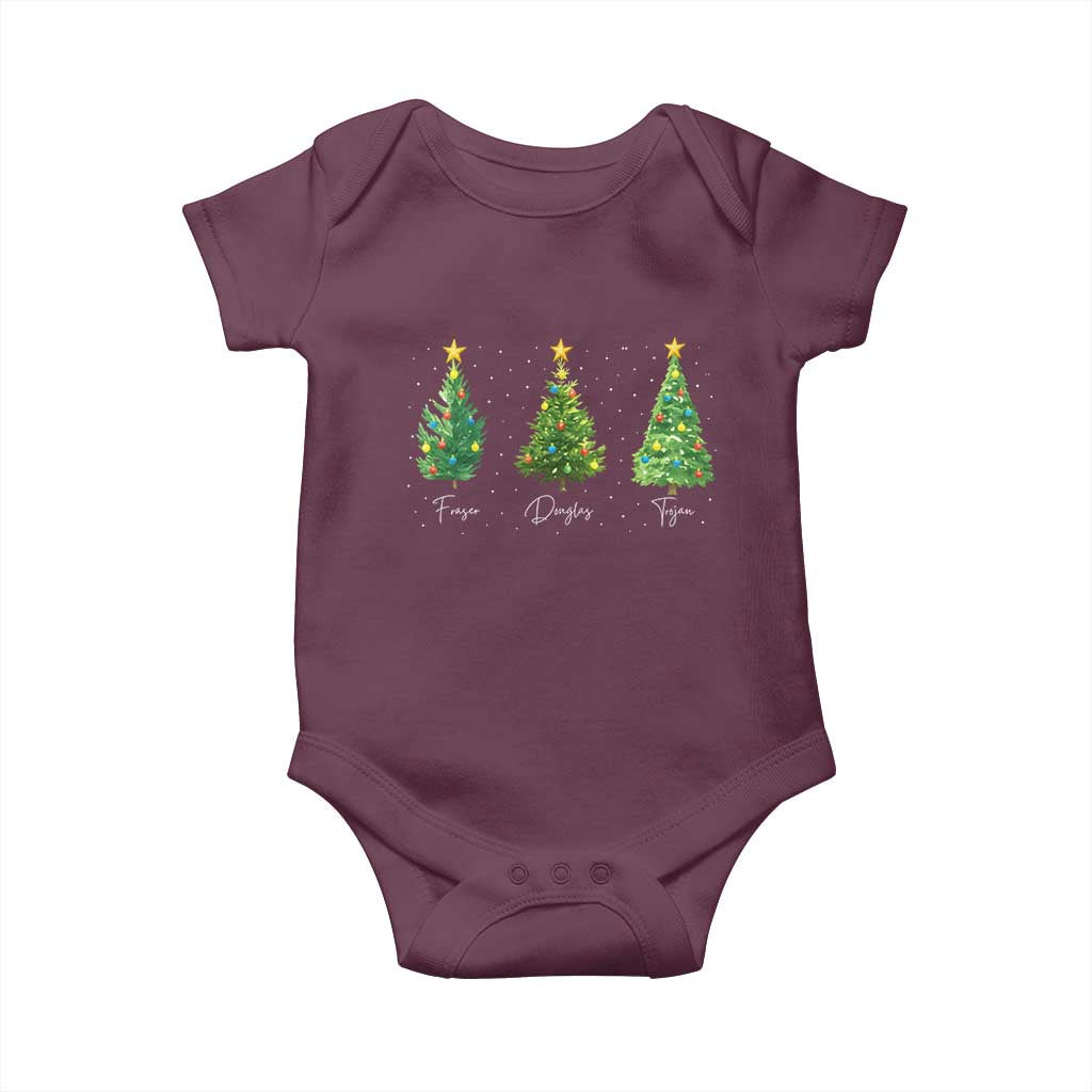 Funny Subtle FDT Resist Christmas Baby Onesie Fraser Douglass Trojan Xmas Tree - Wonder Print Shop