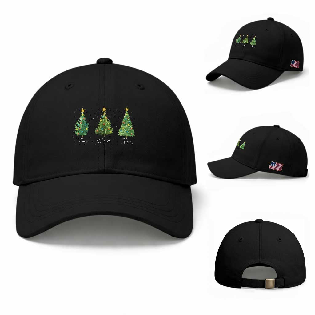 Funny Subtle FDT Resist Christmas Baseball Cap Fraser Douglass Trojan Xmas Tree